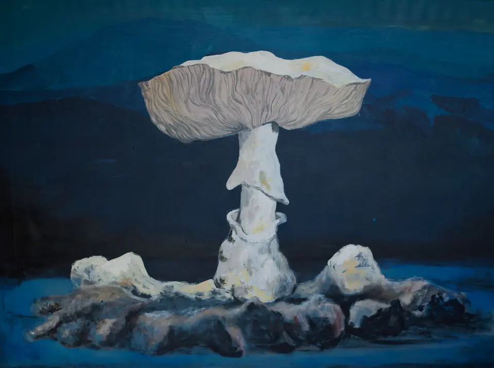 Barbara Kastelec: Atomske gobe (Priscilla), slikarsko delo