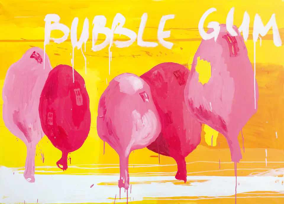 Barbara Kastelec: Lipov čaj in magdalence (Balloons), slikarsko delo