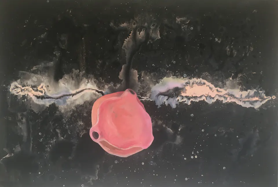 Barbara Kastelec: Pelod (Pelod breze ( Betulaceae)1), akril na platnu