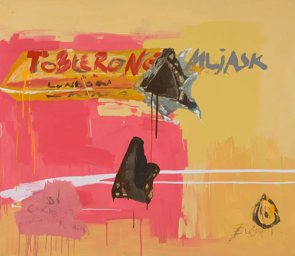 Barbara Kastelec: V kaj se zaljubljam (Toblerone), slikarsko delo