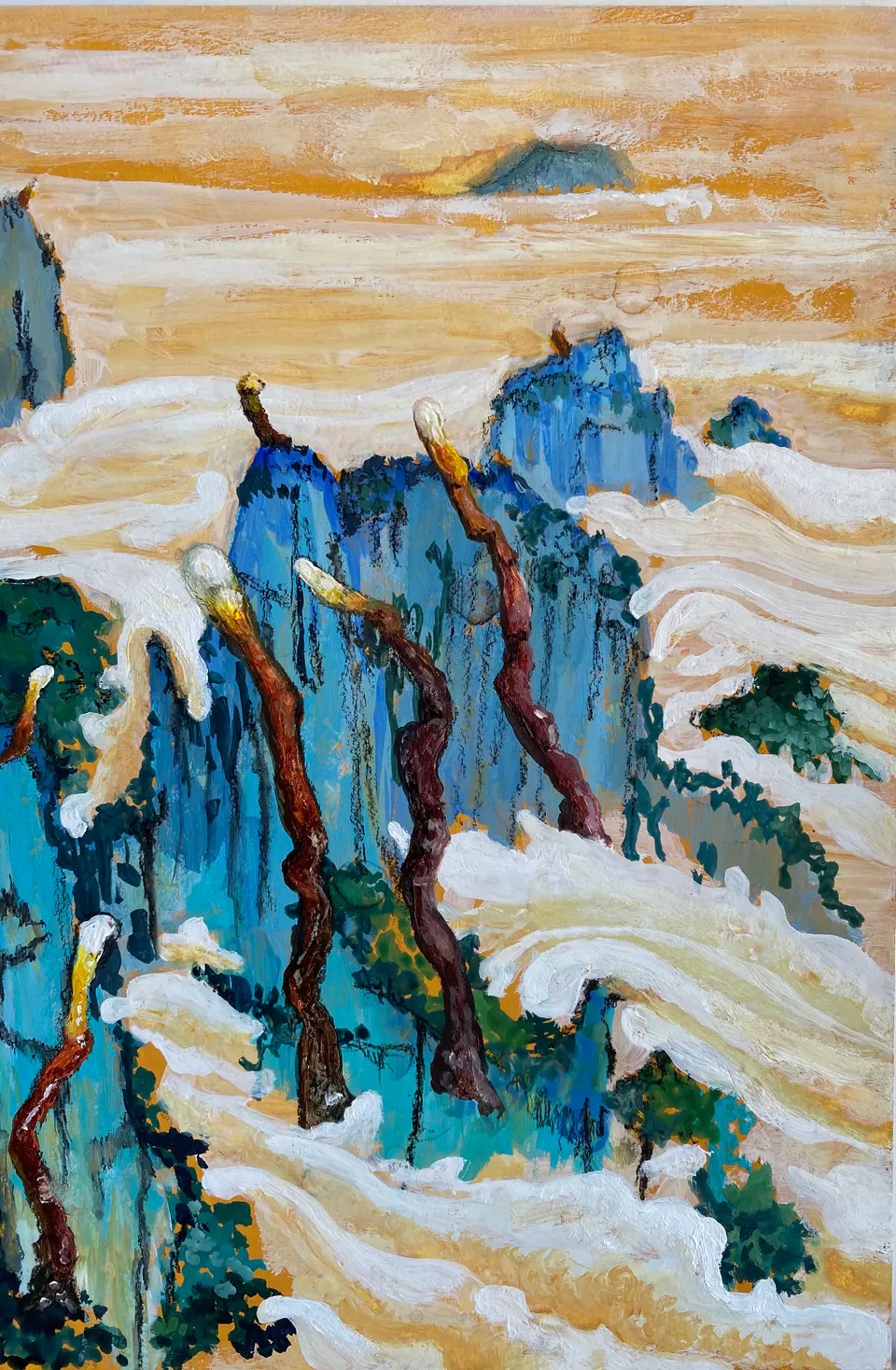 Barbara Kastelec: Življenje; Gobe (Reishi mushroom), slikarsko delo